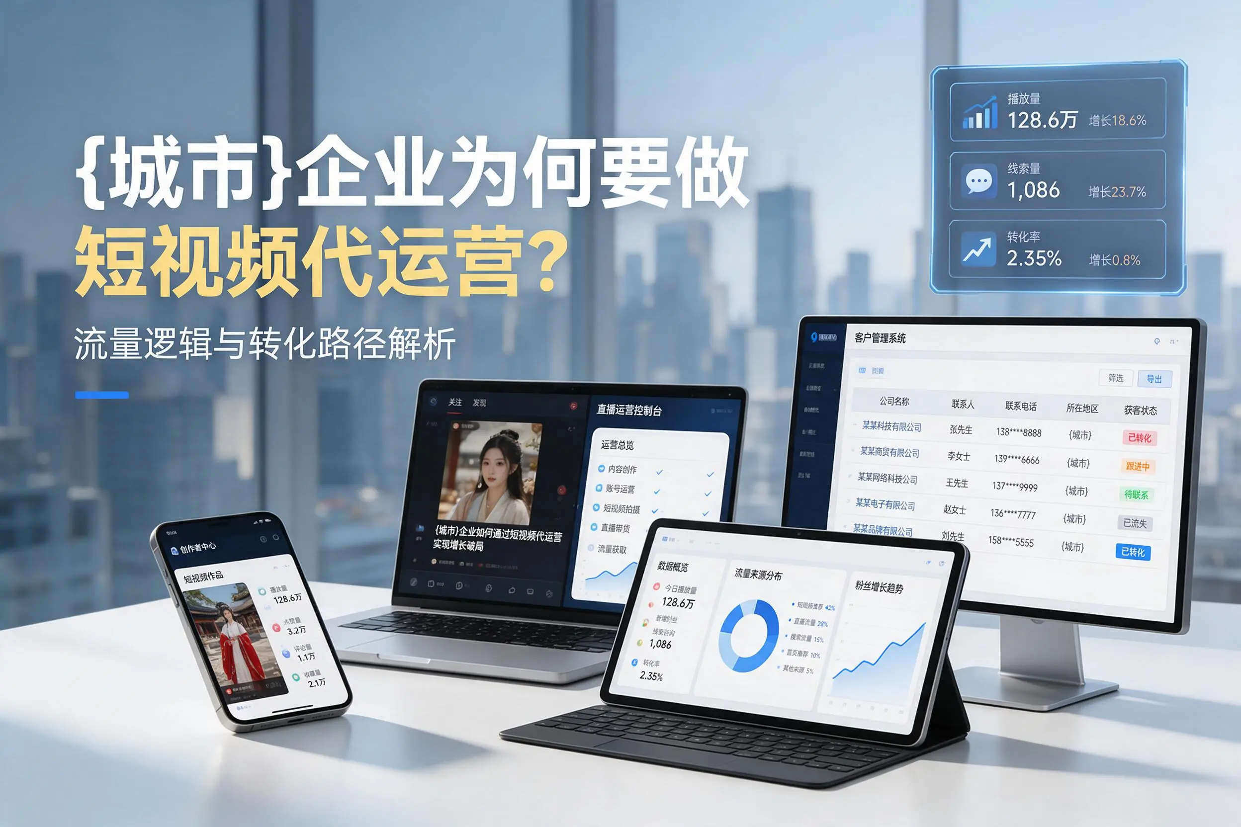 池州企业为何要做短视频代运营？流量逻辑与转化路径解析