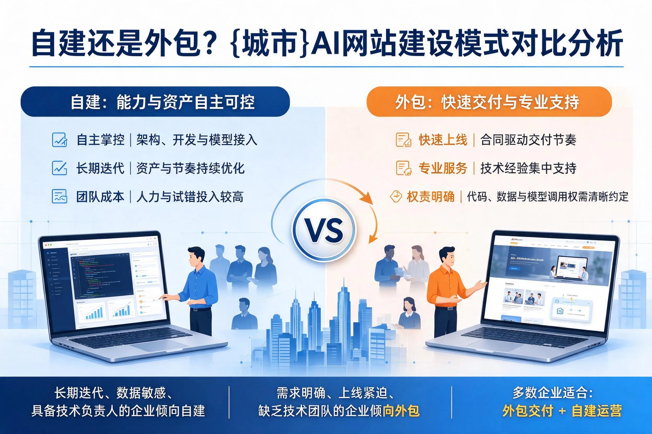 自建还是外包？池州AI网站建设模式对比分析